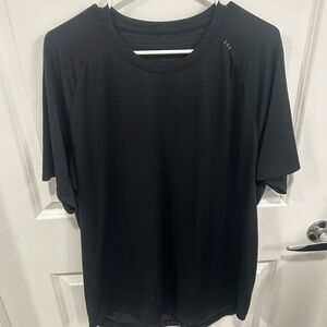 lululemon athletica Black License to Train Short Sleeve Shirt